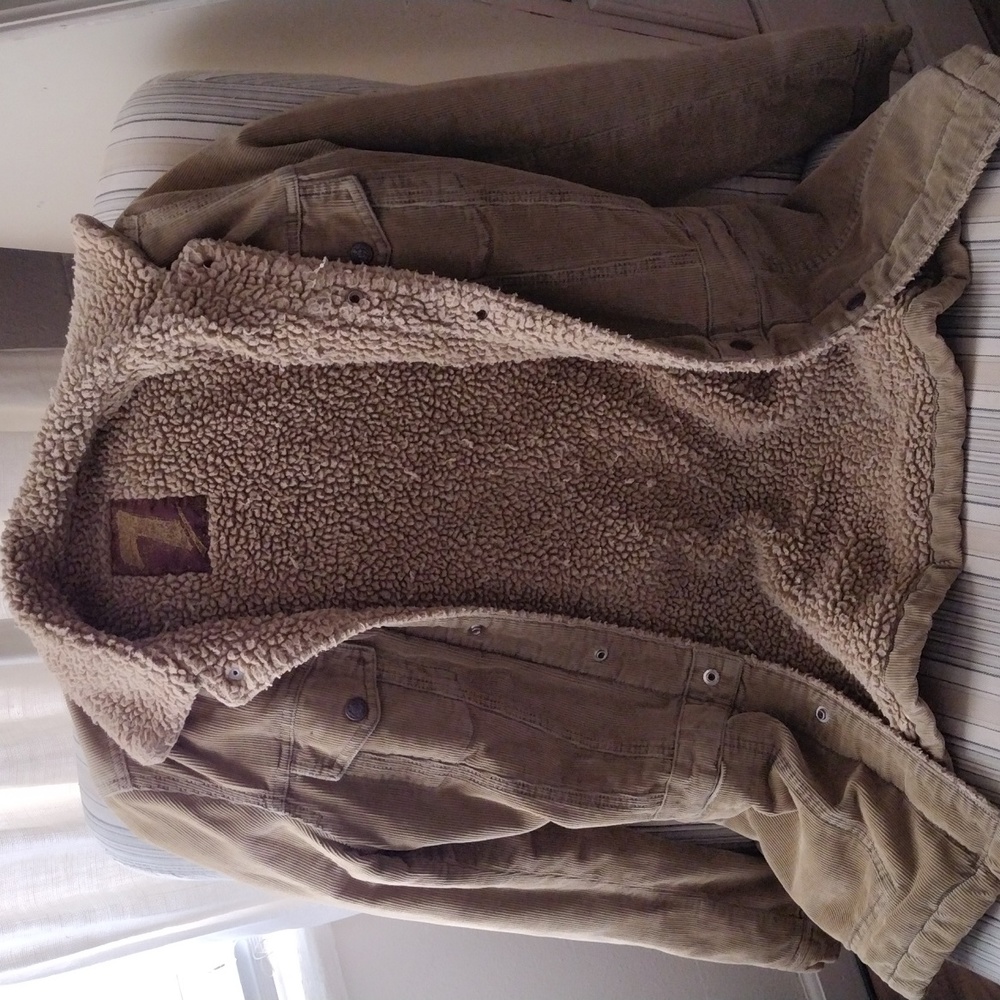 Seven For All Mankind vintage corduroy jacket with faux shearling S - Picture 8 of 11